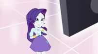 Rarity answers the television "yes" EGS1