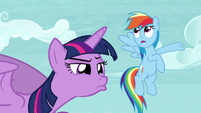 Twilight observing Tank while Rainbow says -Totally- S5E5