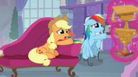 Applejack and Rainbow Dash want the trophy S8E9