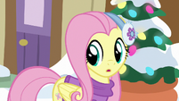 Fluttershy surprised by Rainbow's question MLPBGE