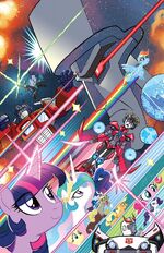 My Little Pony Transformers issue 4 cover A textless