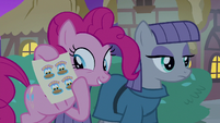 Pinkie Pie holding pie stickers S8E3