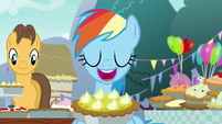 Rainbow Dash opening her mouth S7E23