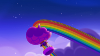 Rainbow pushes Mane Six's balloon down MLPRR