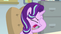 Starlight Glimmer groans and face-hoofs S8E17