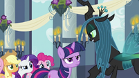 "It's funny, really, Twilight here was suspicious of my behavior all along."