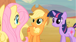 Fluttershy talking to Applejack S02E14