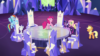 Mane Six ready for a covert friendship mission S7E11