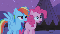 Pinkie Pie and Rainbow Dash huh S01E21