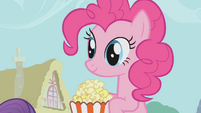 Pinkie Pie holding popcorn S1E04