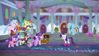 Rarity and Dash meet their friends and students S8E17