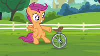 Scootaloo with her unicycle S4E15