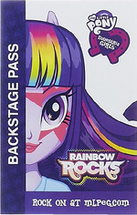 Twilight Sparkle Equestria Girls Rainbow Rocks Backstage pass