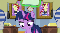 Twilight lowers her head in defeat S8E16