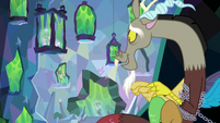 Discord sees the Pillars glow and vanish S9E25