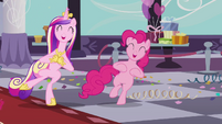 Pinkie Pie dancing with Princess Cadance S02E26