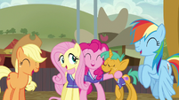 Ponyville team sharing a laugh S6E18