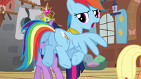 Rainbow Dash "we'll be outside" S03E10