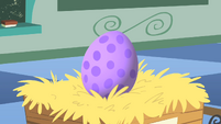 Spike in his egg.