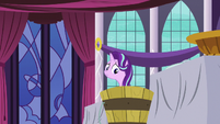 Starlight Glimmer looks at the trash basket S7E10