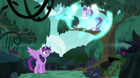 Starlight teleports into the forest S6E21