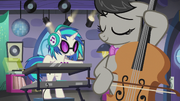 Octavia Melody jamming with DJ Pon-3 in .