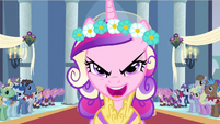 Nopony notices the evil part of the song being sung by the impostor Cadance.