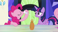 Pinkie Pie sips the potion again S5E22