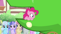 Pinkie Pie thinking about what Apple Bloom said S3E4