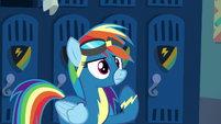 Rainbow Dash thinking for a moment S8E5