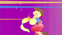 Applejack releases energy from her fist EGDS50