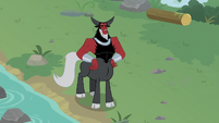Lord Tirek standing by a stream S9E8