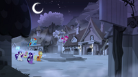 Mane Six enter Hope Hollow town square MLPRR