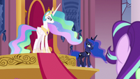 Celestia and Luna suddenly glaring at each other S7E10