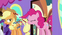 Now how did she sneeze confetti? Whatever, it's Pinkie Pie.