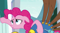 Pinkie Pie wiping her sweat away S8E18