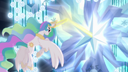 Princess Celestia using magic on tree S4E2.png