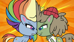 Rainbow Dash and Dishwater Slog face-to-face PLS1E2b