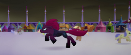 Tempest dashes toward the princesses MLPTM