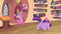 Twilight Sparkle hopping around S4E11