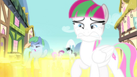 Blossomforth and ponies blinded by golden road S4E23