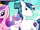 Cadance and Shining Armor look at their baby S6E2.png