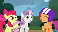 Cutie Mark Crusaders shout with confidence S6E19