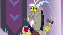 Discord eating a jam-dipped pickle S9E2