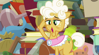 Goldie "to what do I owe the pleasure?" S7E13