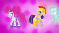 Pinkie and Twilight in Nightmare Night costumes S5E21