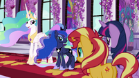 "The answers you seek are in the Canterlot Library."