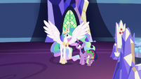 Princess Celestia spreading her wings S7E1