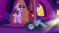 Rainbow Dash falling in front of Twilight S2E16
