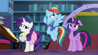 Rarity and Dash unable to think of anything else S8E17